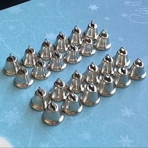 Bells 🔔 Crafting Silver Bells Pkg of 24-NEW